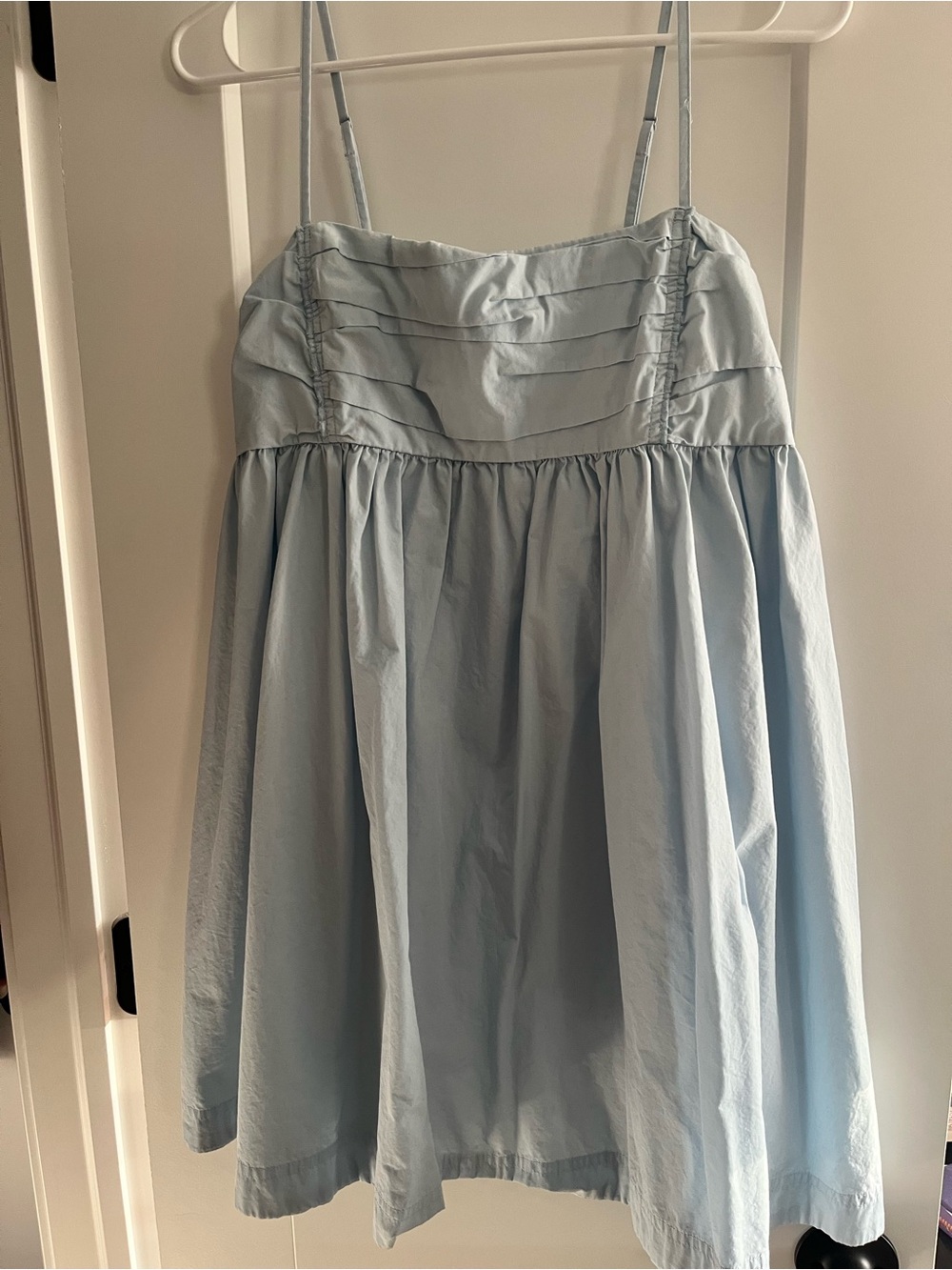 Sunday Best Pale Blue Ruched Bodice Sundress